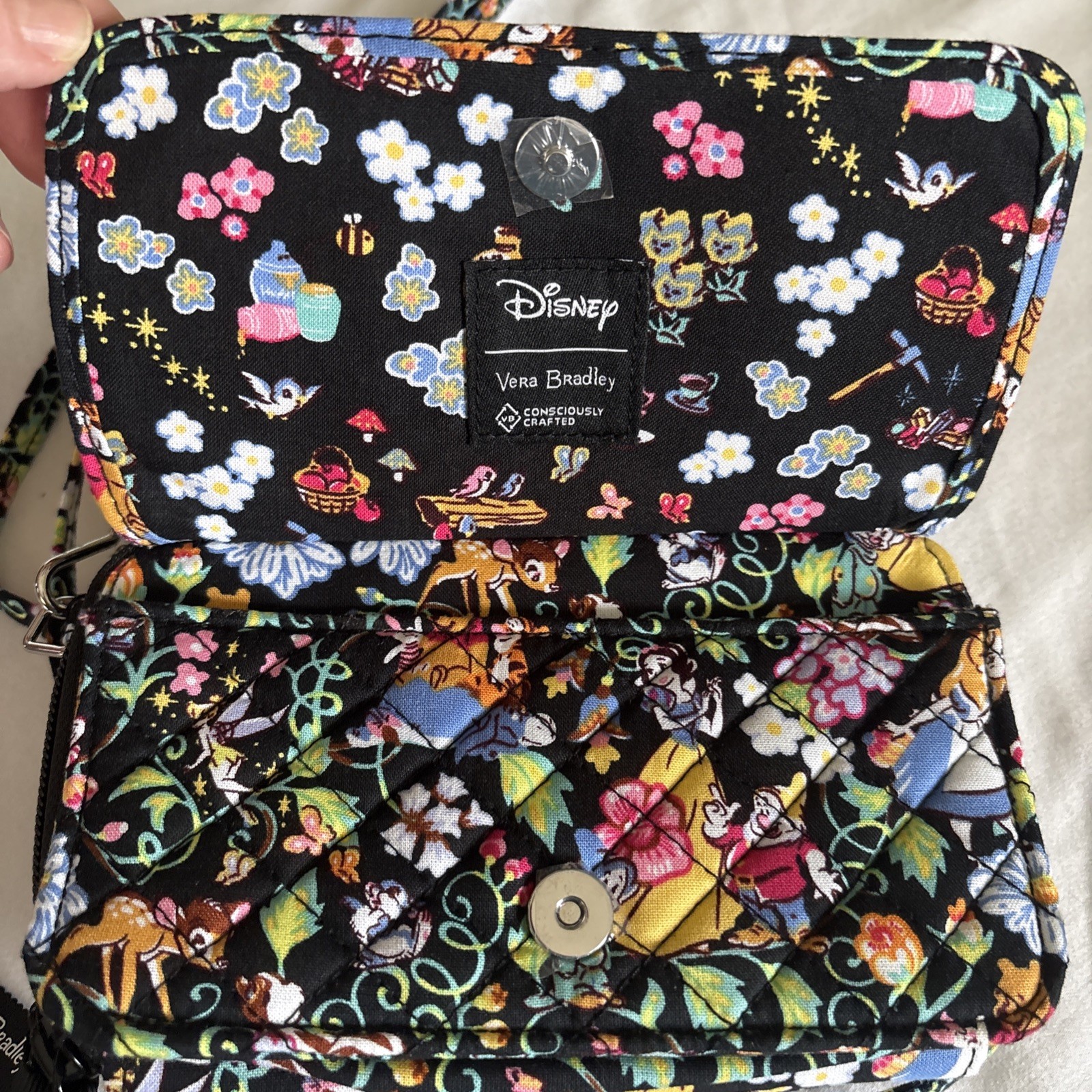 Vera Bradley Disney Classics Swirl Bambi Alice RFID All In One Crossbody Purse image 4