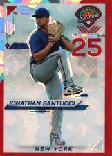 2025 Panini Prospect #174 Jonathan Santucci Holo Prospect Ticket - Red Ice