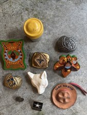 Lot Of Vintage Boy Cub Scout Neckerchief Slide On
