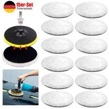 15er-Set Polieraufsatz Polierscheibe Bohrmaschine Akkuschrauber Polier Pad 150mm