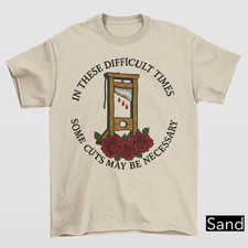 French Revolution Guillotine Shirt Gildan 5000 Eat The Rich Leftist Tee 5XL New