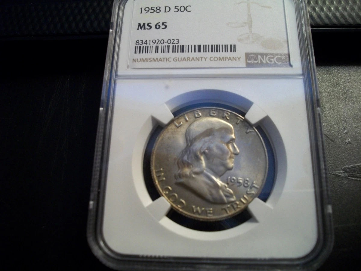 MS 65 Graded 1958 Franklin Half Dollars (1948-1963) for sale | eBay