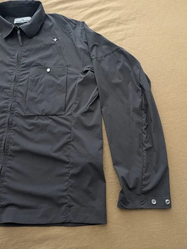 STONE ISLANDGray 1200016 Recycled Stretch Nylon Tela StellinaJacket SIZE M image 2