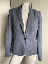 Womens size 8 Banana Republic one-button blue blazer