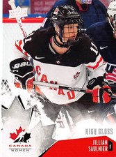 2015-16 Upper Deck Team Canada Juniors Glossy #61 Jillian Saulnier /25