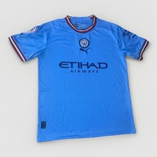 PUMA Manchester City Home Jersey XL Blue Etihad Performance Soccer 2022 Football