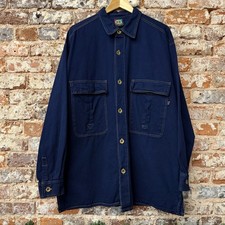 Vintage 1990’s Cross Colours Denim Over Shirt Size 1 XL Made In USA