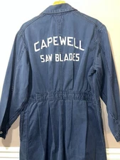 VINTAGE UNIVERSAL OVERALL CHICAGO UNION MADE CHAIN STITCHED SHOP COAT sz 42