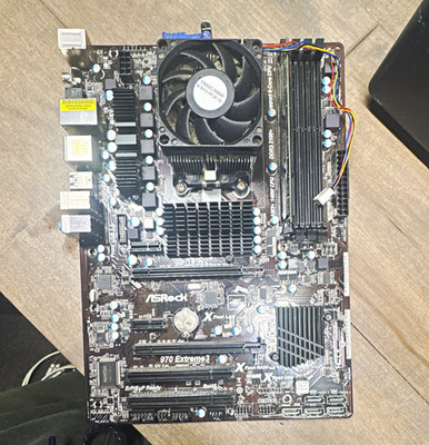 ASRock 970 Extreme3 ATX AM3+ DDR3 4-DIMM AMD CrossFire Gaming Motherboard