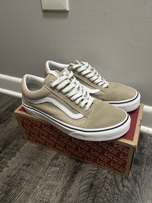 VANS Old Skool Incense/True White Brown Canvas Sneaker Men s size 8