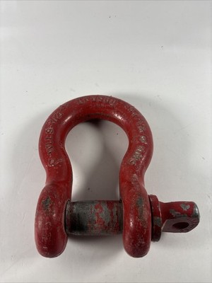 NICE CROSBY WLL 9-1/2T SHACKLE CLEVIS 9-1/2 TON 1-1/8 SCREW PIN USA