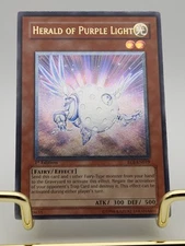 Yugioh Herald Of Purple Light EOJ-EN019 1st Edition Ultimate Rare Light Play