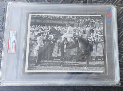 1933 Press Photo- PSA Type 1 Authentic, Hall of Famer Equipoise, Arlington Hdcp