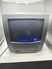 Sylvania 6513DF 13" CRT TV DVD Combo Retro Gaming Tested Working No Remote