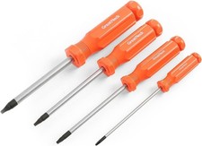 4-pc Square Screwdriver Set Chrome Vanadium Steel Magnetized Tip 73731 4-pc Square Screwdriver Set Chrome Vanadium Steel Magnetized Tip 73731