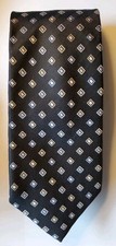 CHAPS RALPH LAUREN BLACK DRESS SUIT DESIGNER NECKTIE TIE 60"