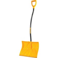 Ames True Temper 1603400 Poly Snow Shovel/Pusher Ergonomic D-Grip Steel Handle