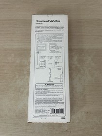 Vintage Sega Dreamcast VGA Box HKT-8100 Japan Official Adapter with Box & Manual