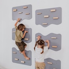 Rock Climbing Wall Kids Indoor Rock Wall Climbing Holds Play Gym Montessori
