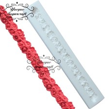 Sugarcraft Flower Border Silicone Mold Fondant Cake Decorating Chocolate Tools