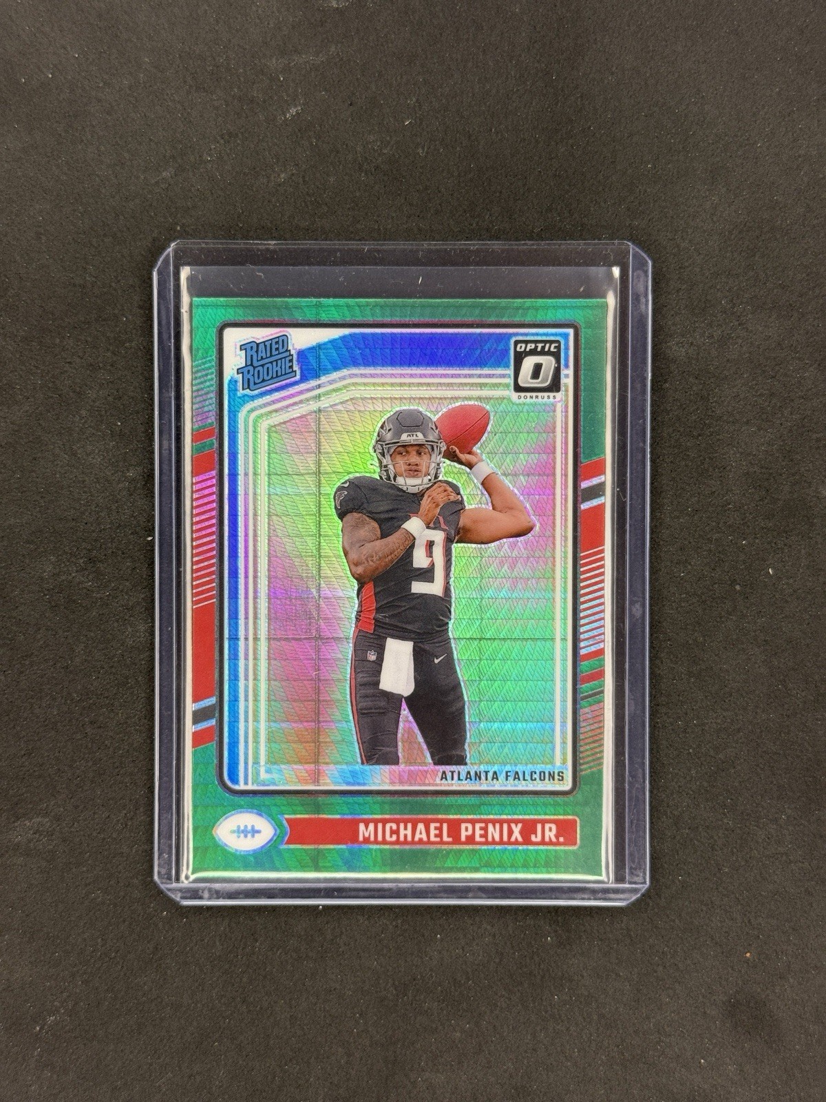 2024 Donruss Optic Michael Penix Jr Rated Rookie #279 Green Hyper Prizm (RC)