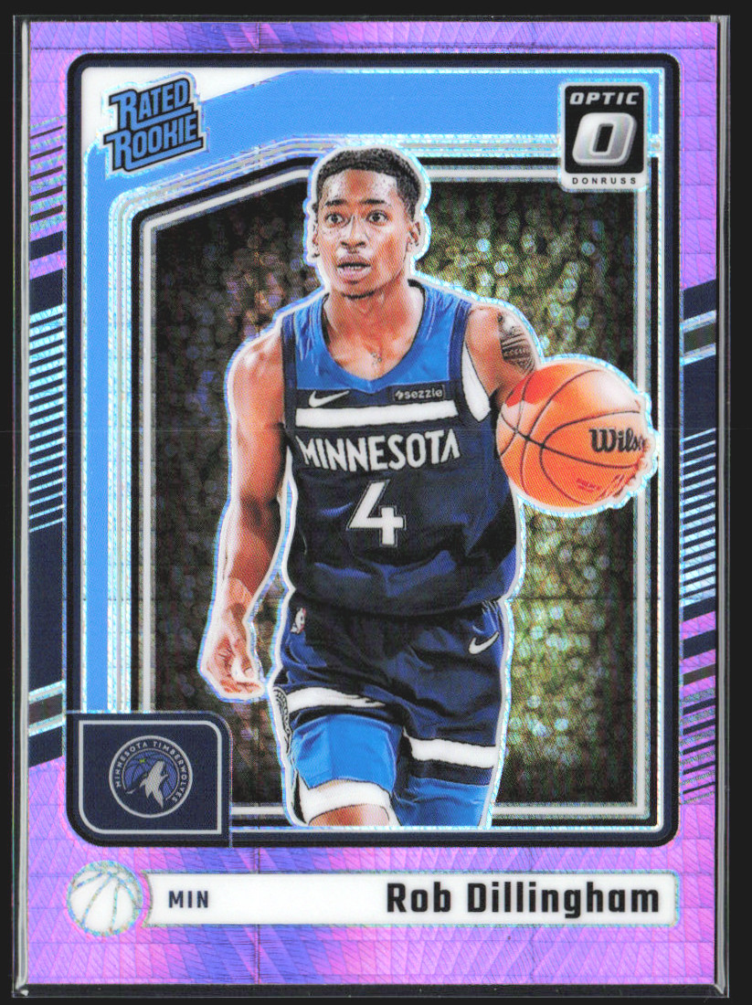 2024 Panini Donruss Optic Rob Dillingham Purple Shock #259 RC