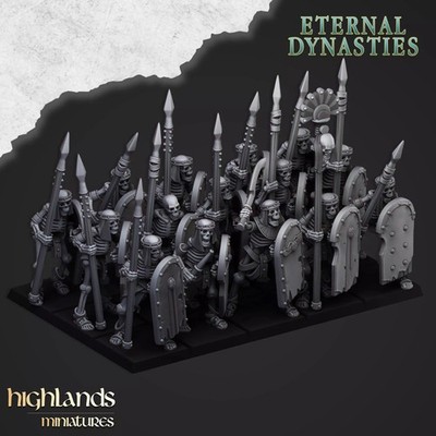 Higlands Miniature Eternal Dynasties Skelett-Lanciers