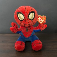 NWT SPIDER-MAN Ty Beanie Babies 6 inch Marvel Plush Toy with Tags 2023
