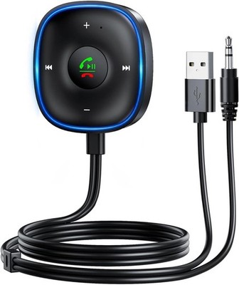 SONRU Aux Bluetooth Adapter Auto, [Plug & Play] KFZ Bluetooth 5.3 Empfänger Klin
