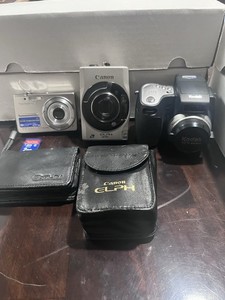 3 Camera Lot:Kodak EasyShare DX6490, Cannon Elph 370z, Olympus FE-230 NOT TESTED