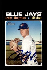 Signed Baseball Card Auto Trent Thornton 2020 Topps Heritage #294 Blue Jays