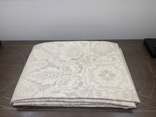 Williams Sonoma VINTAGE FLORAL JACQUARD Tablecloth 70 x 108 Natural