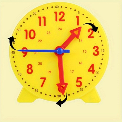 Montessori Uhr Modell, Dreinadelgestänge Kinderuhr Lehrmittel - Bild 4 von 5