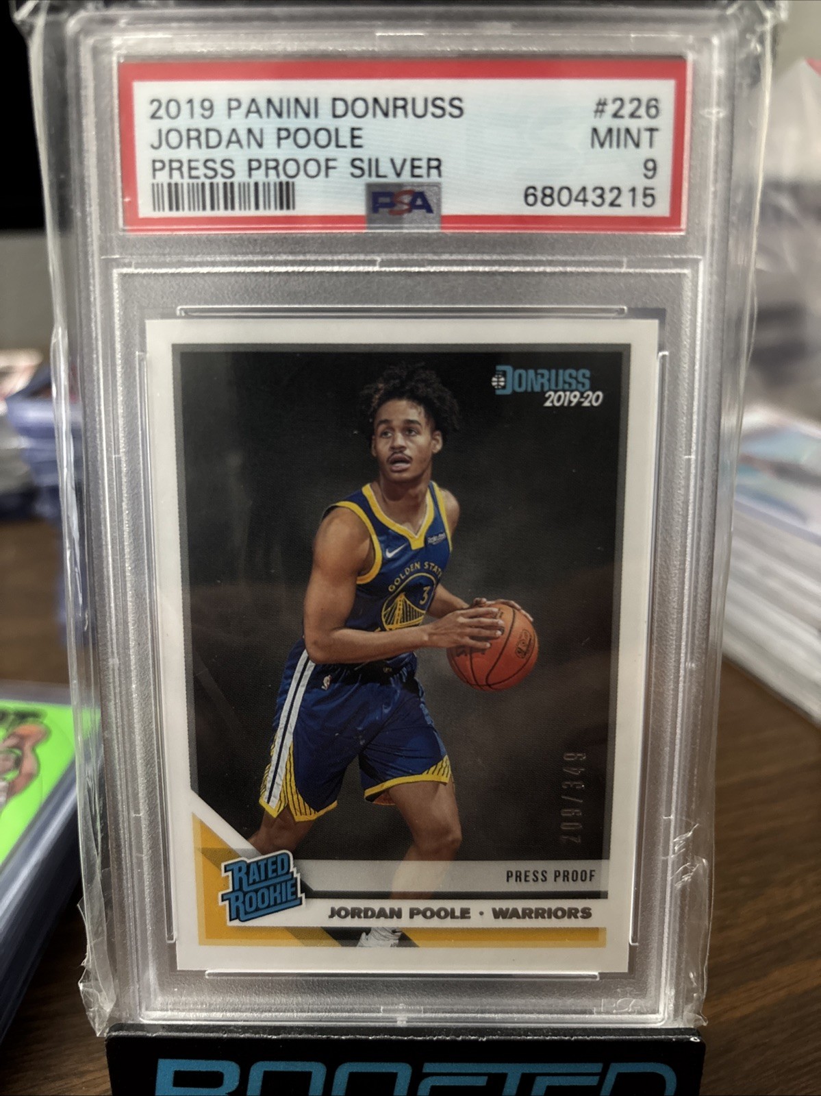 2019-20 Panini Donruss - Rated Rookie Jordan Poole #226 Press Proof Silver /349
