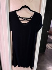 Mossimo Supply Co Black Cross Back Dress Small