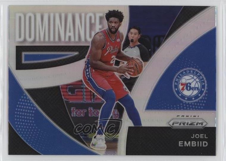 2021-22 Panini Prizm Dominance Silver Prizm Joel Embiid #24