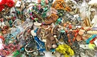 13 Lbs+ HUGE Vtg Costume to Fashion Jewelry lot Necklace Bead Chain UNSORTED
