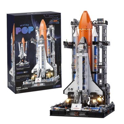 Space Shuttle Baustein-Set Raketenbasismodell Pädagogisches Montagespielzeug