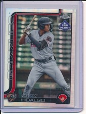 2025 Topps Pro Debut Kelvin Hidalgo Refractor Chrome /199 Auto #PDC-46 Rockies