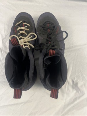 Nike Men s Air Foamposite One Denim Size 11.5 University Red Obsidian Jean   