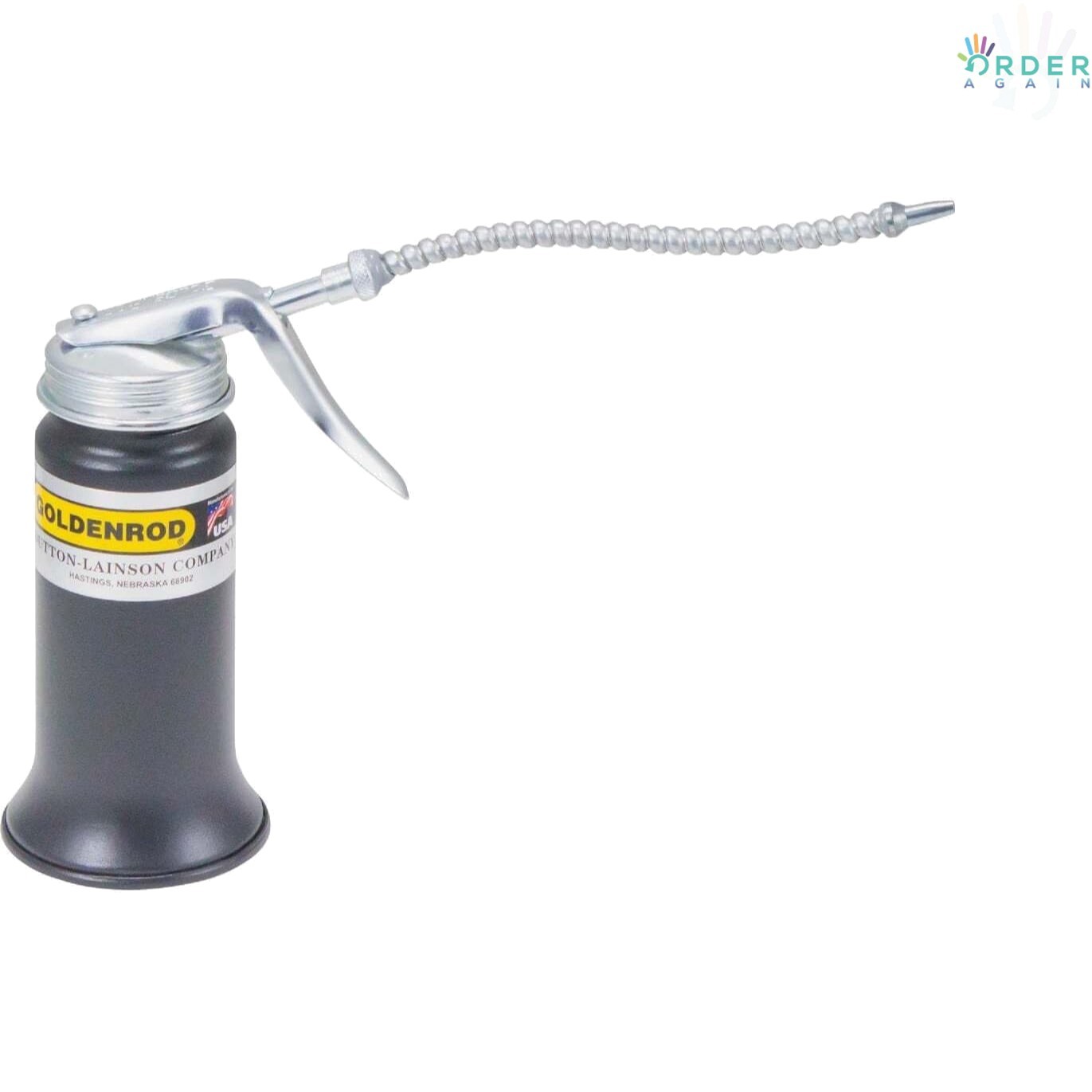 Steel Oiler Bottle with 6 oz Spout for Industrial Mechanical Use