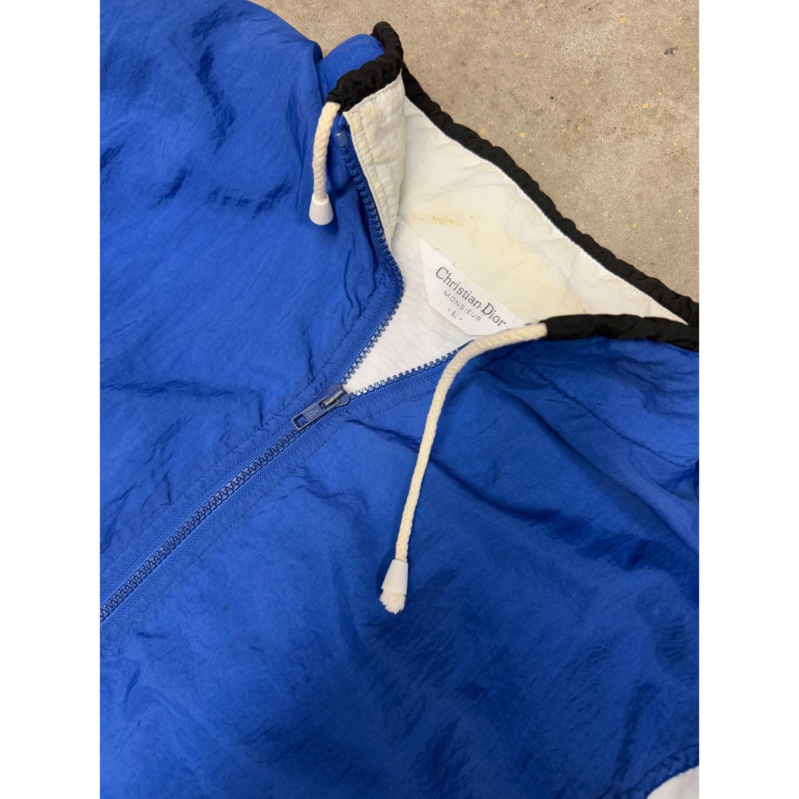 Christian Dior Monsieur Colorblock Track Jacket Full Zip Windbreaker Mens L thumbnail 4