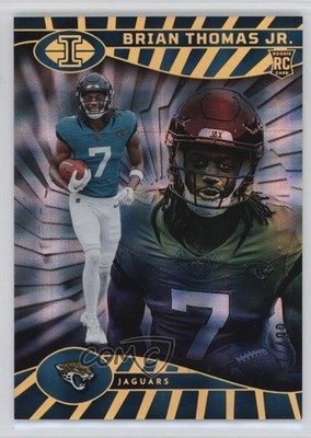 2024 Illusions Trophy Collection Mirrored /499 Brian Thomas Jr Rookie RC 09q4