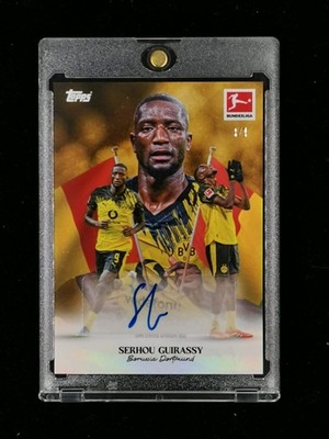 Serhou Guirassy 2025-26 Topps Bundesliga ofo Auto 1/1 Dortmund