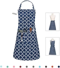 Professional Grade Adjustable Cooking Apron for Men and Women - 3 Pocket Design