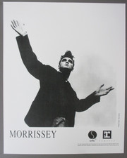 Morrissey 8" X 10" glossy black & white promo photo of The Smiths  1991 !