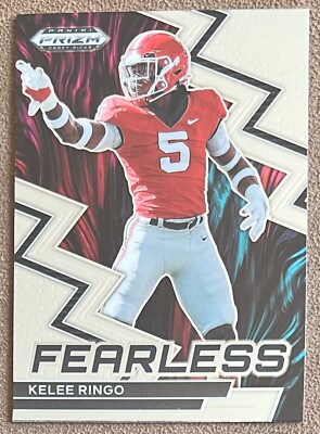 Kelee Ringo 2023 Panini Prizm Draft Picks Fearless Rookie #F-10 Georgia ...