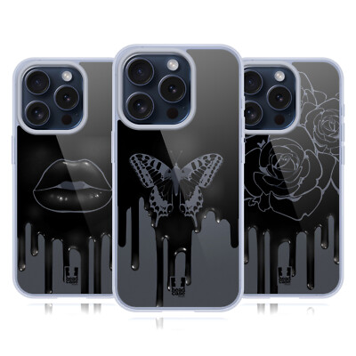 HEAD CASE DESIGNS SCHWARZE TROPFEN SOFT GEL HANDYHÜLLE FÜR APPLE iPHONE HANDYS