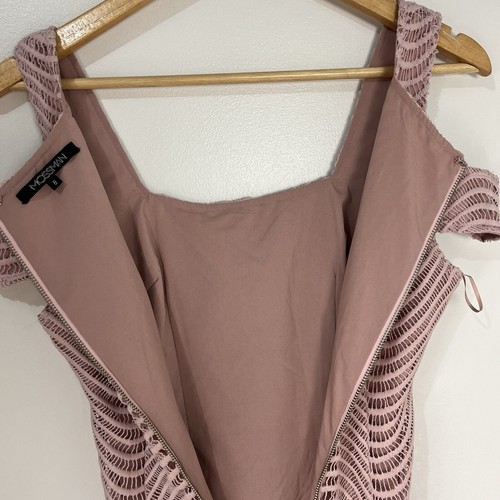 Mossman The Sister Act Dress Midi Pink Size AU 8 Cotton Mesh M90108 - Picture 9 of 20
