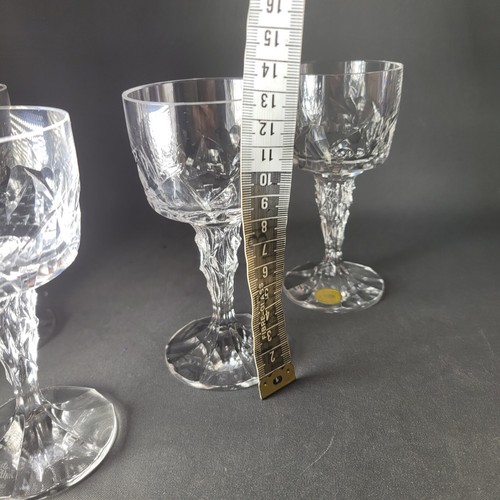 4x Rare Vintage Rosenthal Ice Crystal Germany Bleikristal 24 75ml Cordia Glasses - Picture 9 of 10